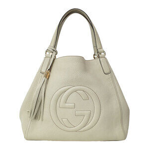 Gucci Soho Interlocking GG Pebbled Leather Tote